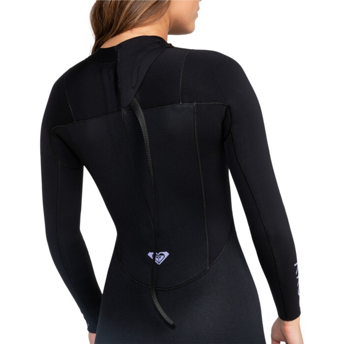 2024 Roxy Womens Prologue 4/3mm Back Zip Wetsuit ERJW103167 - Black